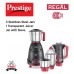 Prestige Regal 750W Mixer Grinder, 3 Stainless Steel Jar + 1 Juicer Jar